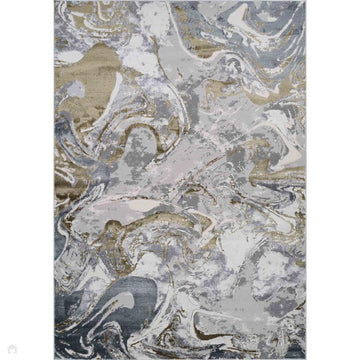Emperor 315 Solarius EMP15 Modern Abstract Distressed Metallic Shimmer Soft Textured Hi-Lo Polyblend Short Pile Gold Rug-Desire Rugs-Rug Love - The Most Loved Rug Store